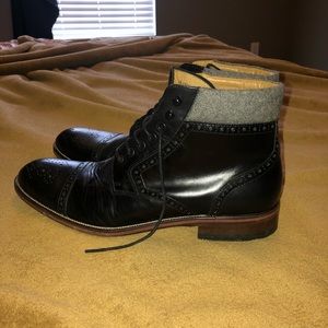 Johnston & Murphy black dress boots